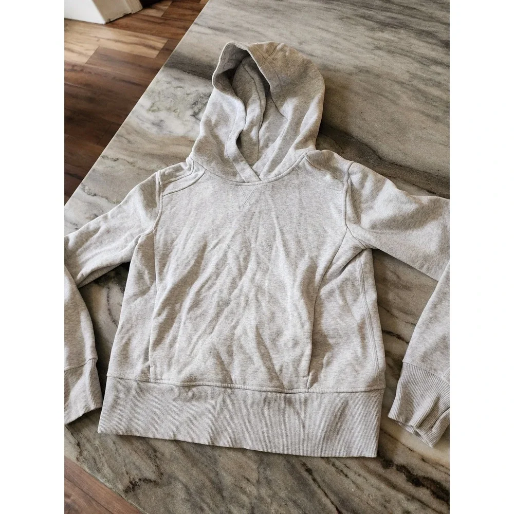 Ivivva by Lululemon Heathered‎ Grey Pullover Hoodie Thumbholes Girls Size 14